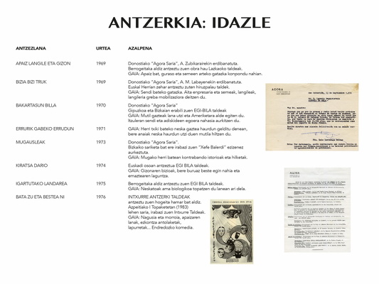Inaxio Begiristainen omenaldirako prestatutako panelak.