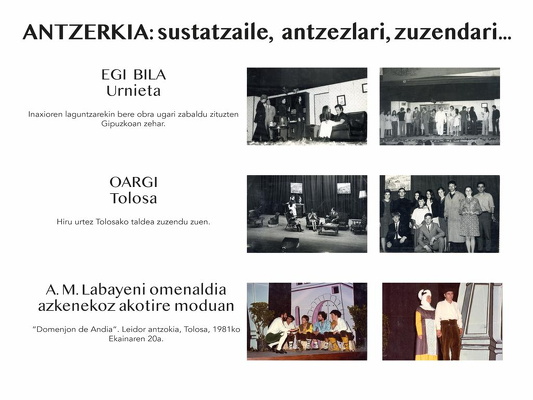 Inaxio Begiristainen omenaldirako prestatutako panelak.